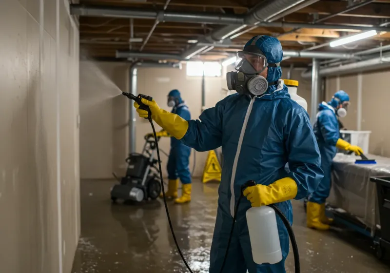 Basement Sanitization and Antimicrobial Treatment process in Manhattan, KS